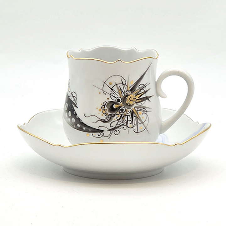 【倉庫取り寄せ商品】マイセン ドラゴンメロディ コーヒーカップ&ソーサーNo5 704210-23582-5