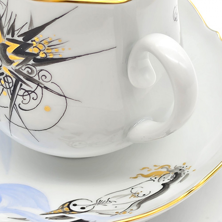 【倉庫取り寄せ商品】マイセン ドラゴンメロディ コーヒーカップ&ソーサーNo3 704210-23582-3
