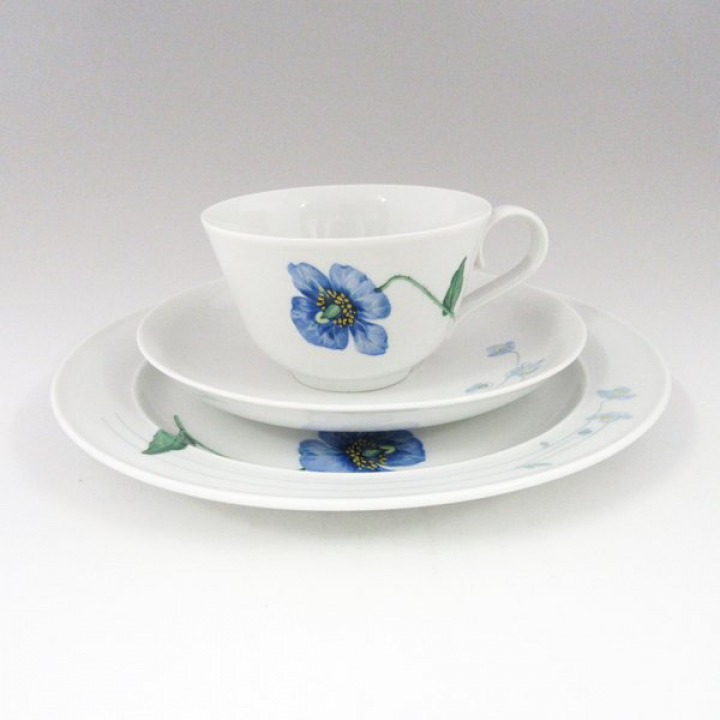 【店舗取り寄せ商品】マイセン フラワー（236001）ポピー トリオセット 236001-33633-33472
