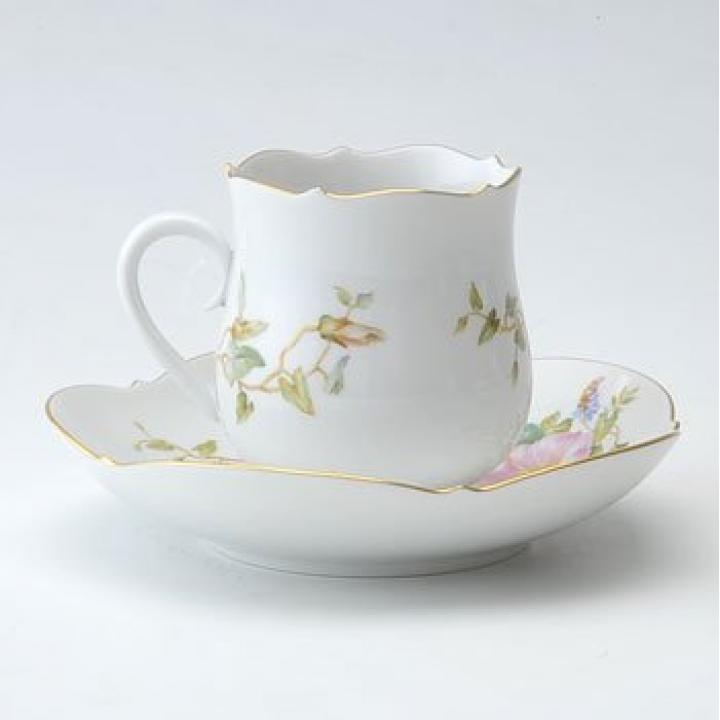 【倉庫取り寄せ商品】マイセン 昼顔ピンク コーヒーカップ&ソーサー 252610-23582