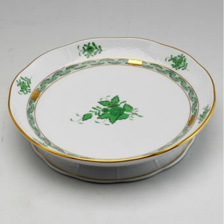 【店舗取り寄せ商品】ヘレンド アポニーグリーン フルーツ・サラダボール足付24cm AV-0326-0-00