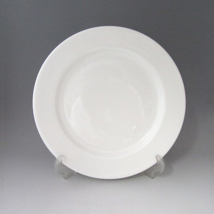 【店舗取り寄せ商品】ウェッジウッド ホワイトコノート プレートロールエッジ25cm
