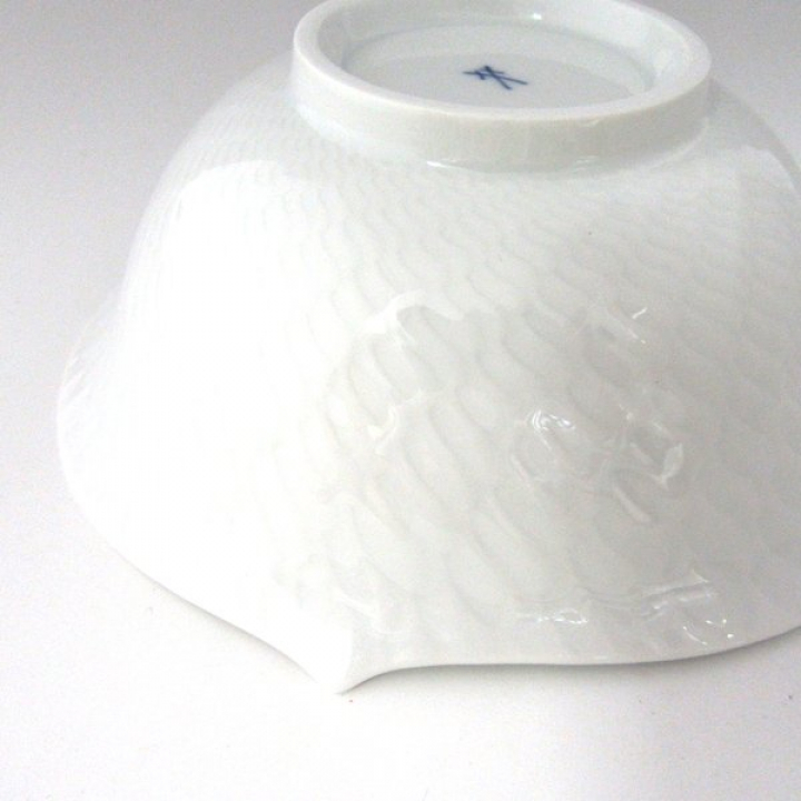 【店舗取り寄せ商品】マイセン 波の戯れホワイト ボールラウンド14.5cm 000001-29411
