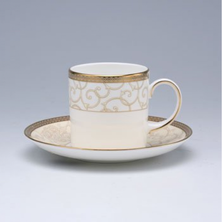 【倉庫取り寄せ商品】ウェッジウッド セレスチャルゴールド コーヒーカップ&ソーサー（キャン）