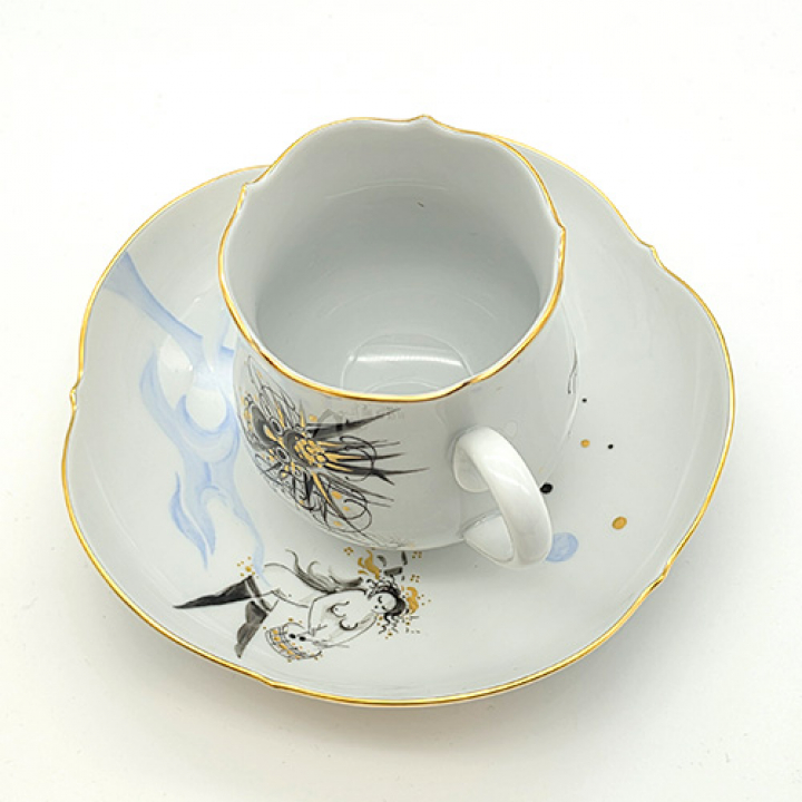 【倉庫取り寄せ商品】マイセン ドラゴンメロディ コーヒーカップ&ソーサーNo5 704210-23582-5