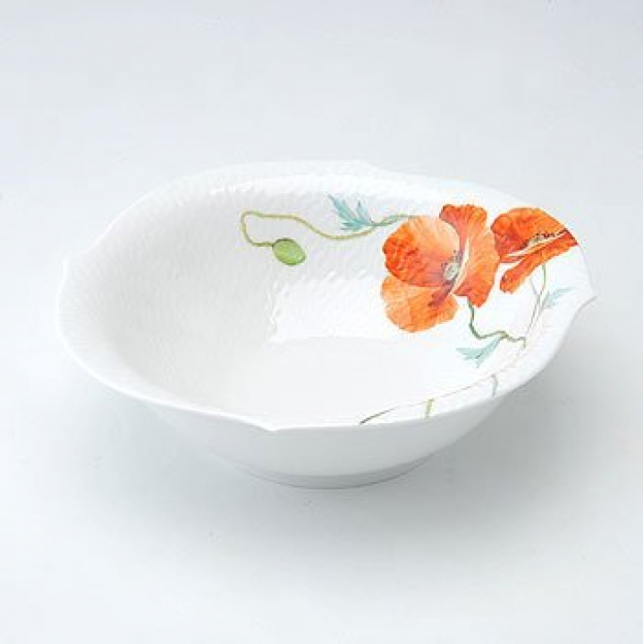 【倉庫取り寄せ商品】マイセン ワイルドポピー ボールラウンド21.5cm 615201-29440
