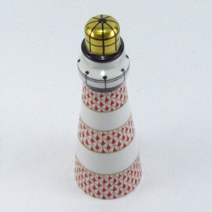 【倉庫取り寄せ商品】ヘレンド フィギュリン 灯台 レッド VH-15092-0-00