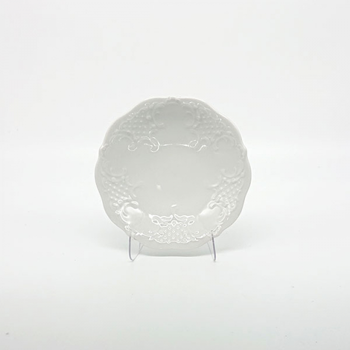リンドナー プレインホワイト ディッシュラウンド10cm 82939