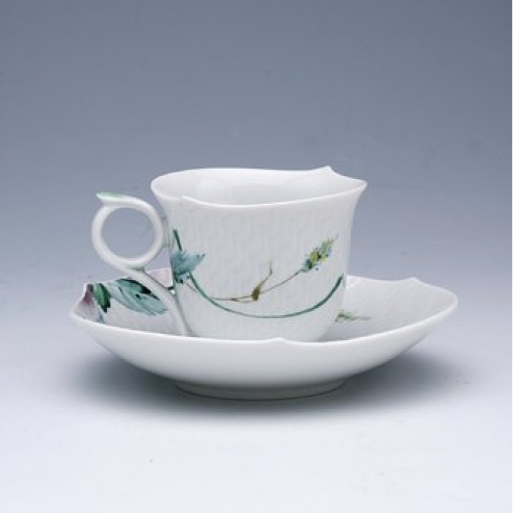 【店舗取り寄せ商品】マイセン 森の声 コーヒーカップ&ソーサー（S）No5 614501/29579/5