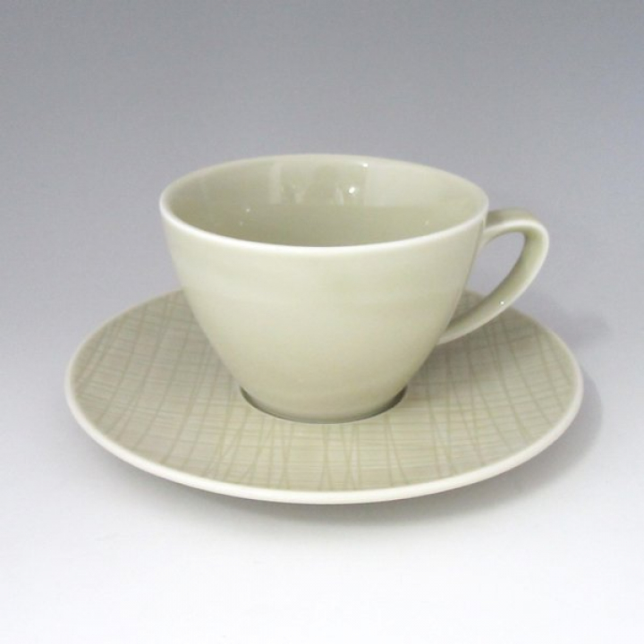 【倉庫取り寄せ商品】ローゼンタール メッシュ・クリーム コーヒーカップ&ソーサー 405153-14642-14741