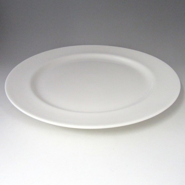 【倉庫取り寄せ商品】ウェッジウッド ホワイトコノート プレートロールエッジ29cm