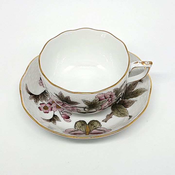 【店舗取り寄せ商品】ヘレンド パステルビクトリア ティーカップ&ソーサー VICT2-0724-0-00