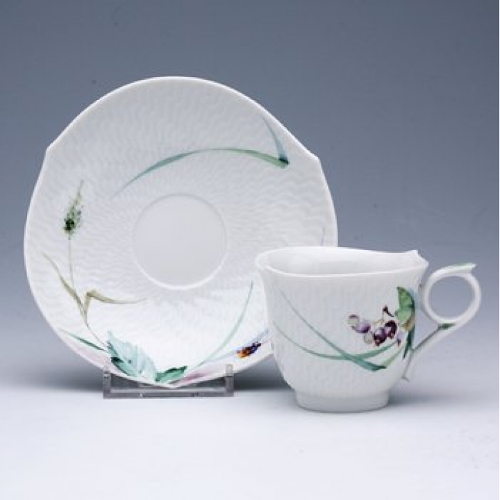 【店舗取り寄せ商品】マイセン 森の声 コーヒーカップ&ソーサー（S）No5 614501/29579/5