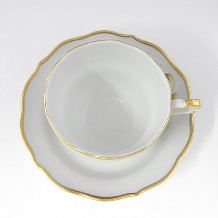 【倉庫取り寄せ商品】リンドナー フルーツ（モモ） コーヒーカップ&ソーサー