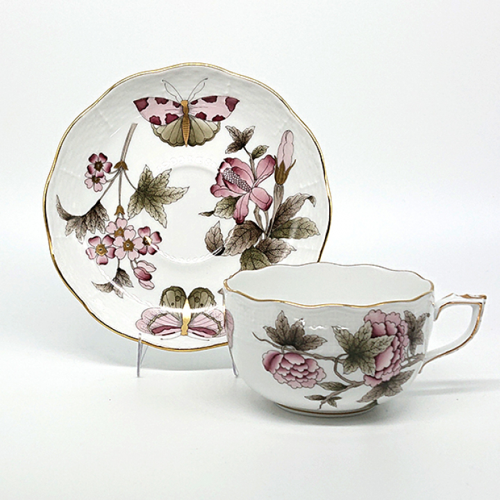 【店舗取り寄せ商品】ヘレンド パステルビクトリア ティーカップ&ソーサー VICT2-0724-0-00