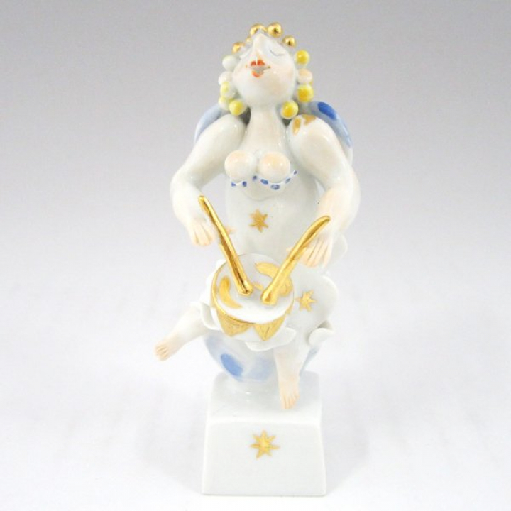 【倉庫取り寄せ商品】マイセン フィギュア エンジェル ドラム奏者 900300-83129