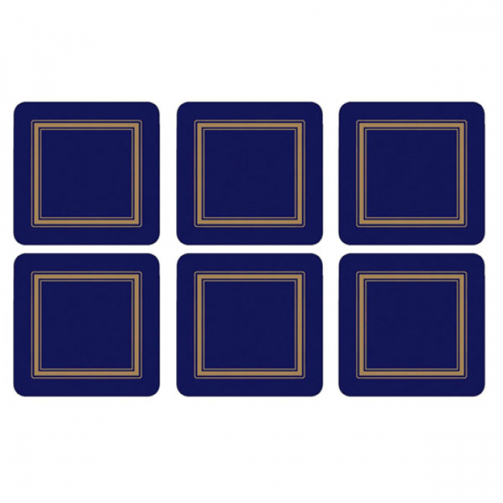 ピンパーネル コースター6pcsセット クラシックミッドナイトブルー X0010268184
