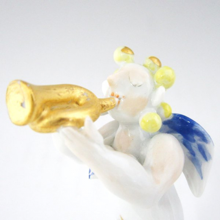 【倉庫取り寄せ商品】マイセン フィギュア エンジェル トランペット奏者 900300-83131