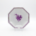【店舗取り寄せ商品】ヘレンド アポニーライラック・プラチナ 小皿（オクタゴナル）13.5cm AL-PT-4304-1-00