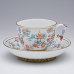 【店舗取り寄せ商品】ヘレンド 白地紅梅 ティーカップ&ソーサー PFC-3364-0-21