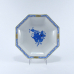 【倉庫取り寄せ商品】ヘレンド アポニーブルー 小皿（オクタゴナル）13.5cm AB-4304-1-00