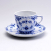 【店舗取り寄せ商品】ロイヤルコペンハーゲン ブルーフルーテッドフルレース コーヒーカップ&ソーサー 1103071